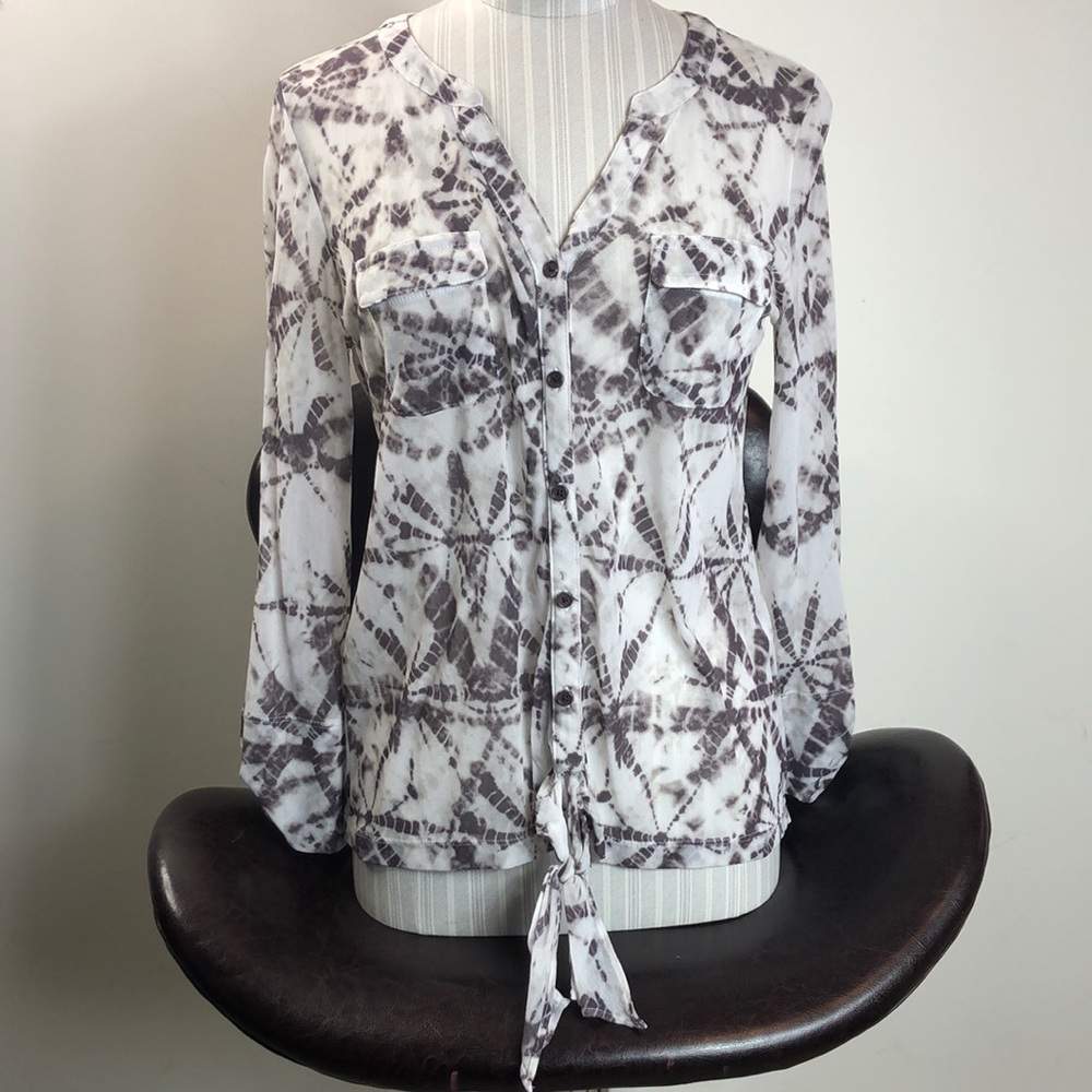 Womens Chicos blouse button down long sleeve